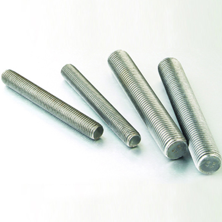 High Quality Metric Threaded Rods M2 M12 Galvanized DIN975 Bag Plain Silver OEM Customized Steel Heavy Building Time Surface Pcs