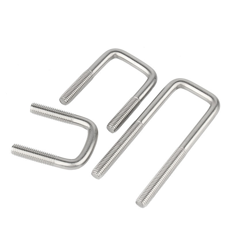 Beat price stainless steel U clamps carbon steel zinc plated square U bolts Right angle screw