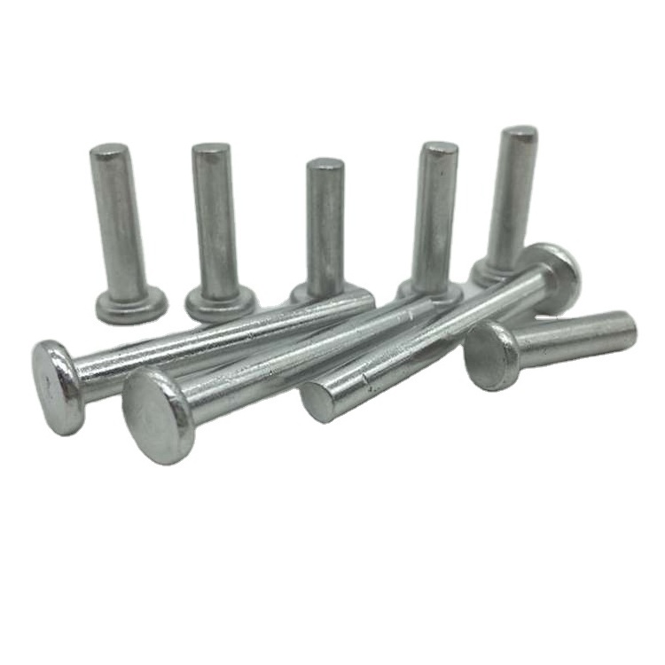 Flat head cotter pin bolt with hole Round Head Rivets Solid Nut Semi Hollow Rivet Customized Non-Standard Rivets