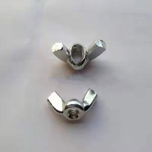 wholesales carbon steel wing bolt and nut or carbon steel zinc plated wing nuts Butterfly nut manufacturing