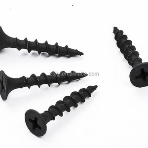 3.5mm 25mm Black phosphating Drywall screw Black Phosphated Hardware Products Gypsum Board Drywall Screw