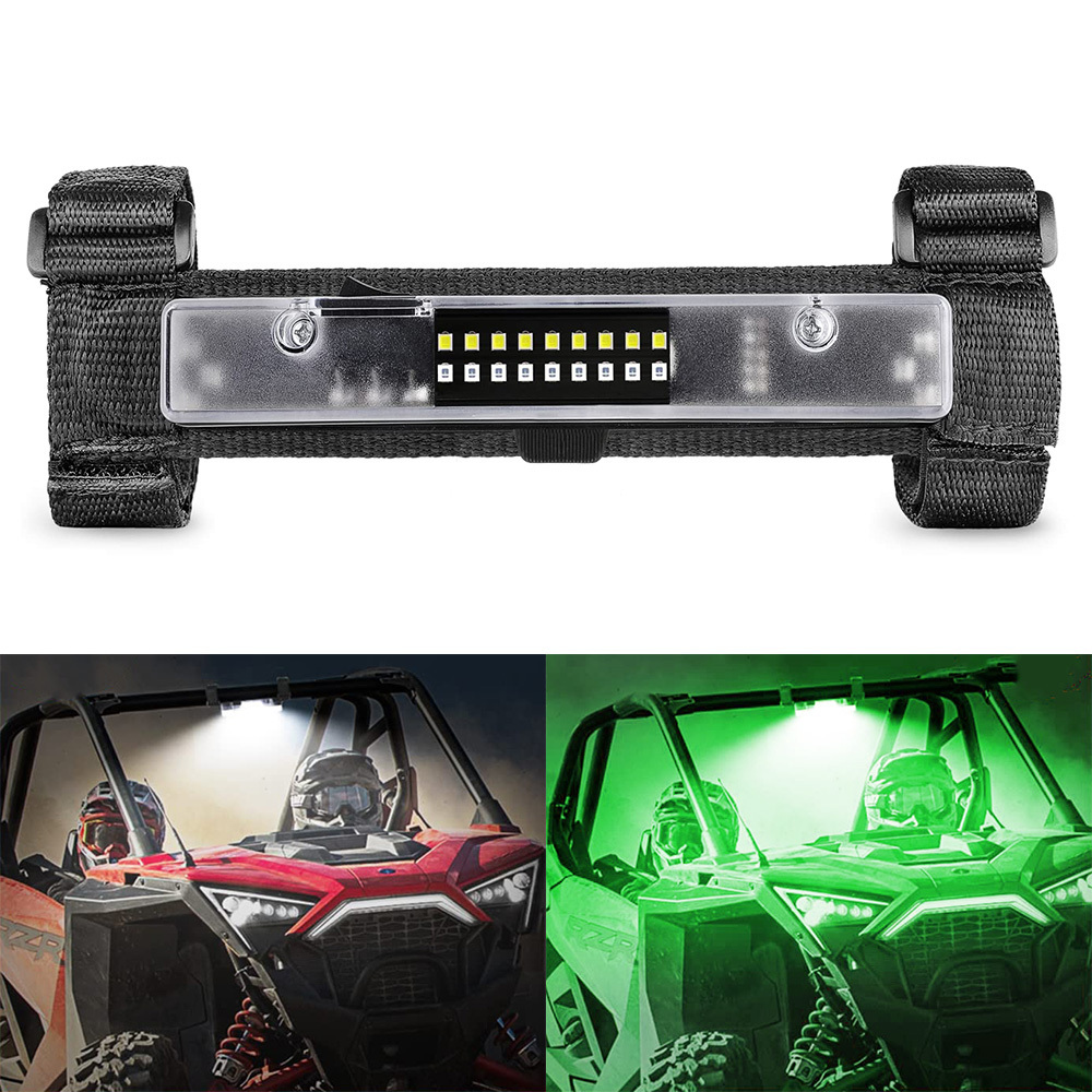 White / Red / Green / Amber Powered RZR SXS Battery Dome Light for UTV