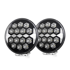 High Power 140W 24V Truck Bumper Led Spot Light 9inch Automobile Automotive Offroad 4x4 Spotlight 9 Inch Led Work Lights