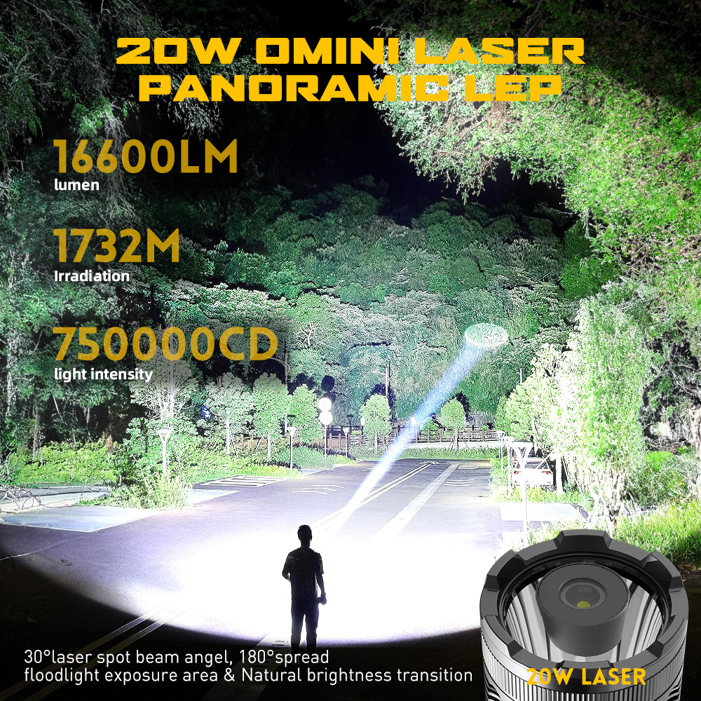 High Power 12V 16600LM Rechargeable LED Zoomable Flashlight for Outdoor Camping LED torch flash light