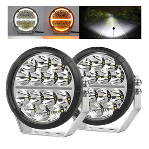 Super Bright Car Led Work Light Truck Offroad Spotlight 4x4 7" 6.5 inch Round Led Driving Light for Jeep