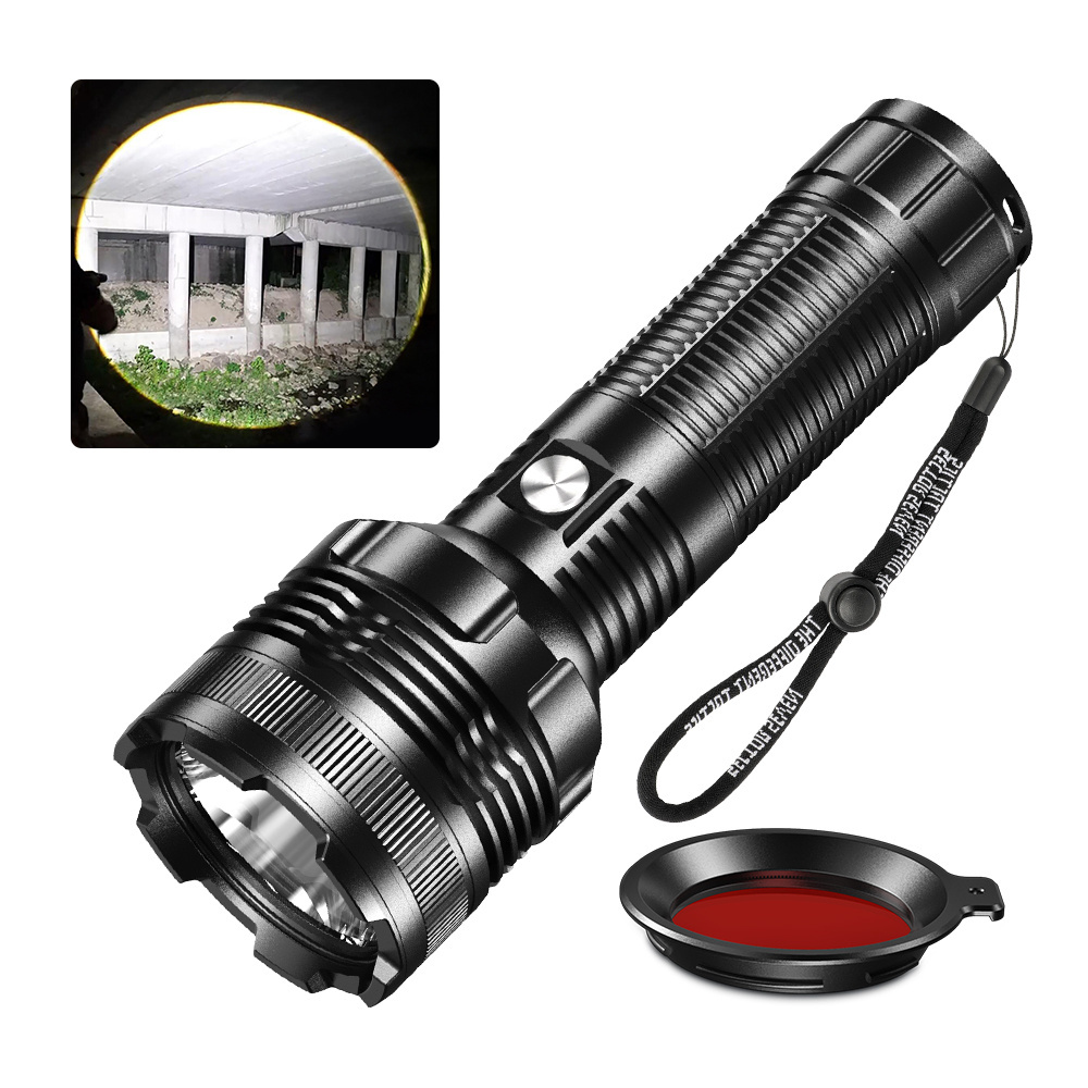 white laser long range self defense waterproof portable rechargeable led tactical lanterns torch light flashlights