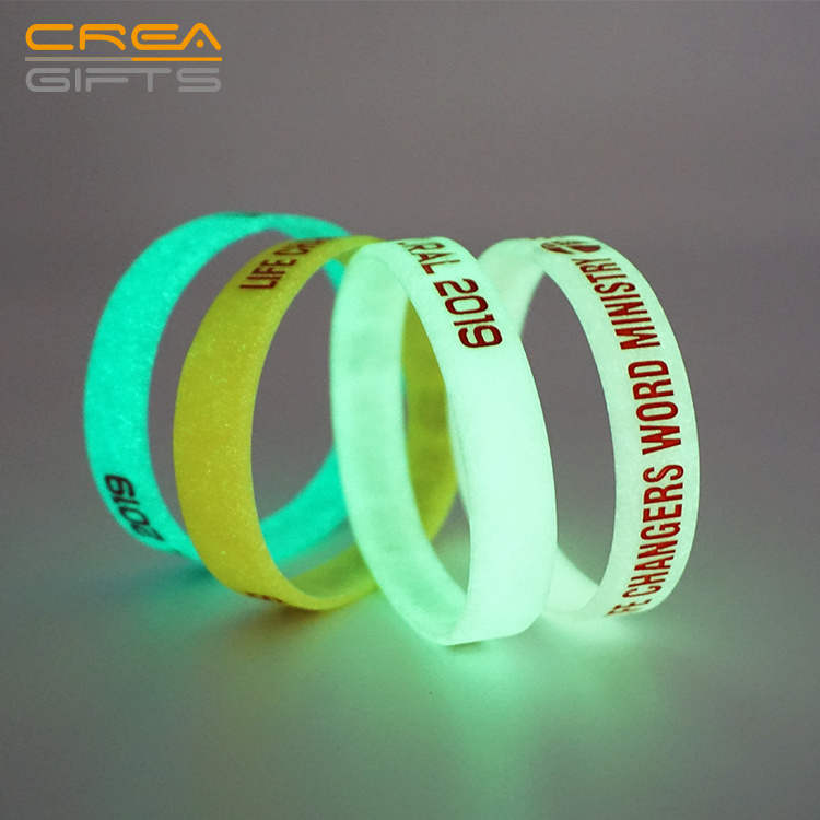 Custom Silicone Bracelets en Customize Mens Light Up led id nfc rfid PVC Elastic Wrist Band Silicone Wristband with logo Custom