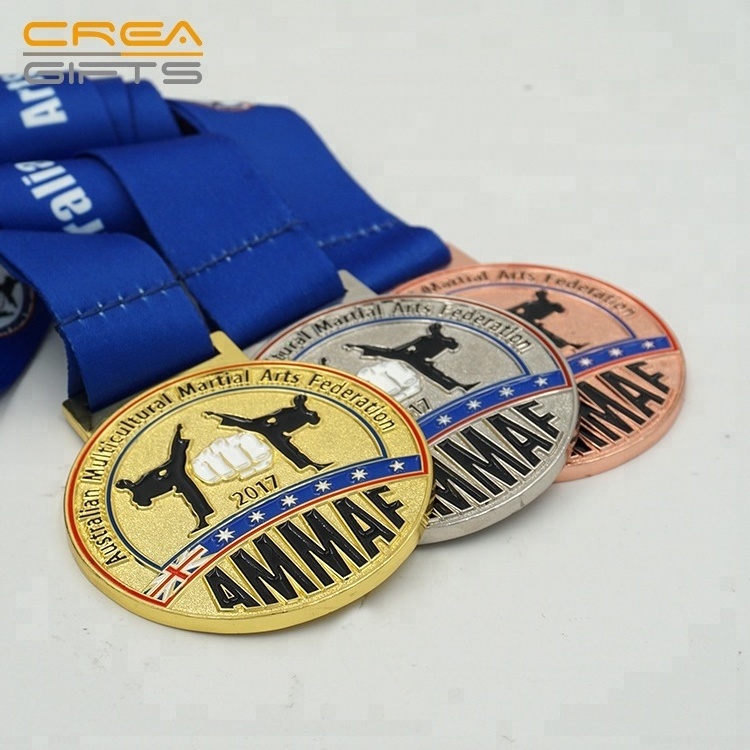 Custom Medals Sports Rhythmic Gymnastics Medal Bespoke Rose Gold Athletics Cricket Baseball Rugby Medal for Rythmic Gymnastics