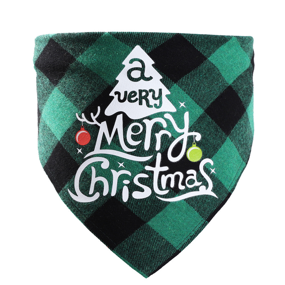 Wholesale Easter Christmas Pet Dog Bandana Plain Tweed Dog Accessories Bandana and Ties Print Pet Bonding Scarf for Pet