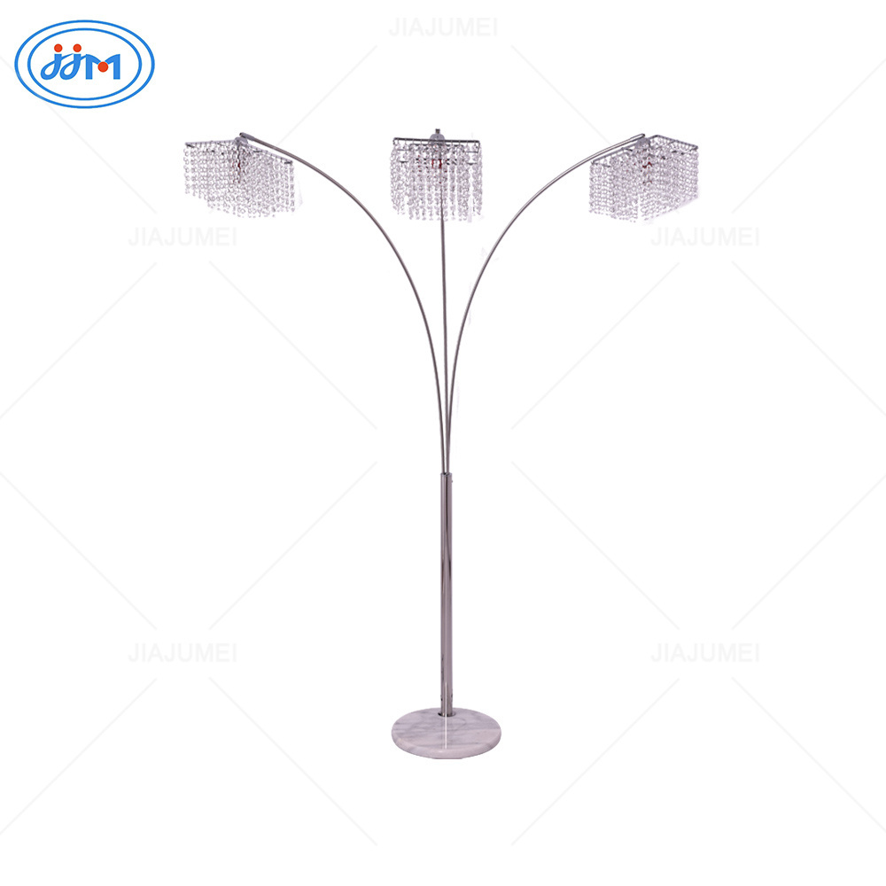 High-Quality Modern Stainless Steel Marble Crystal Floor Lamp Modern Floor Lamp