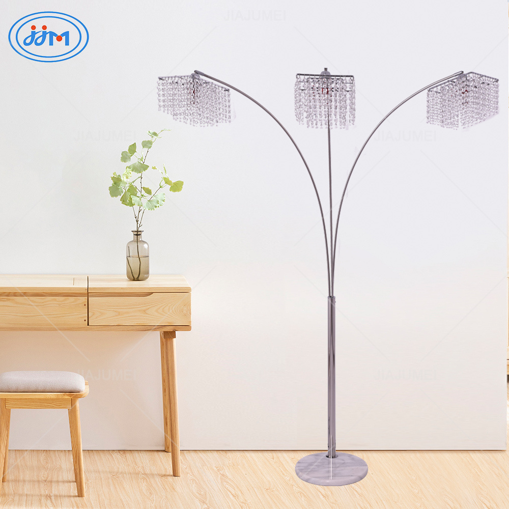 High-Quality Modern Stainless Steel Marble Crystal Floor Lamp Modern Floor Lamp