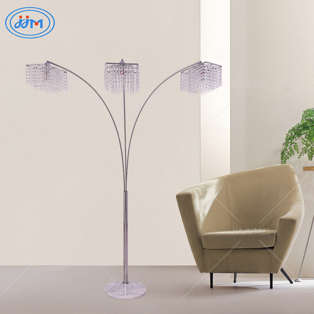 High-Quality Modern Stainless Steel Marble Crystal Floor Lamp Modern Floor Lamp