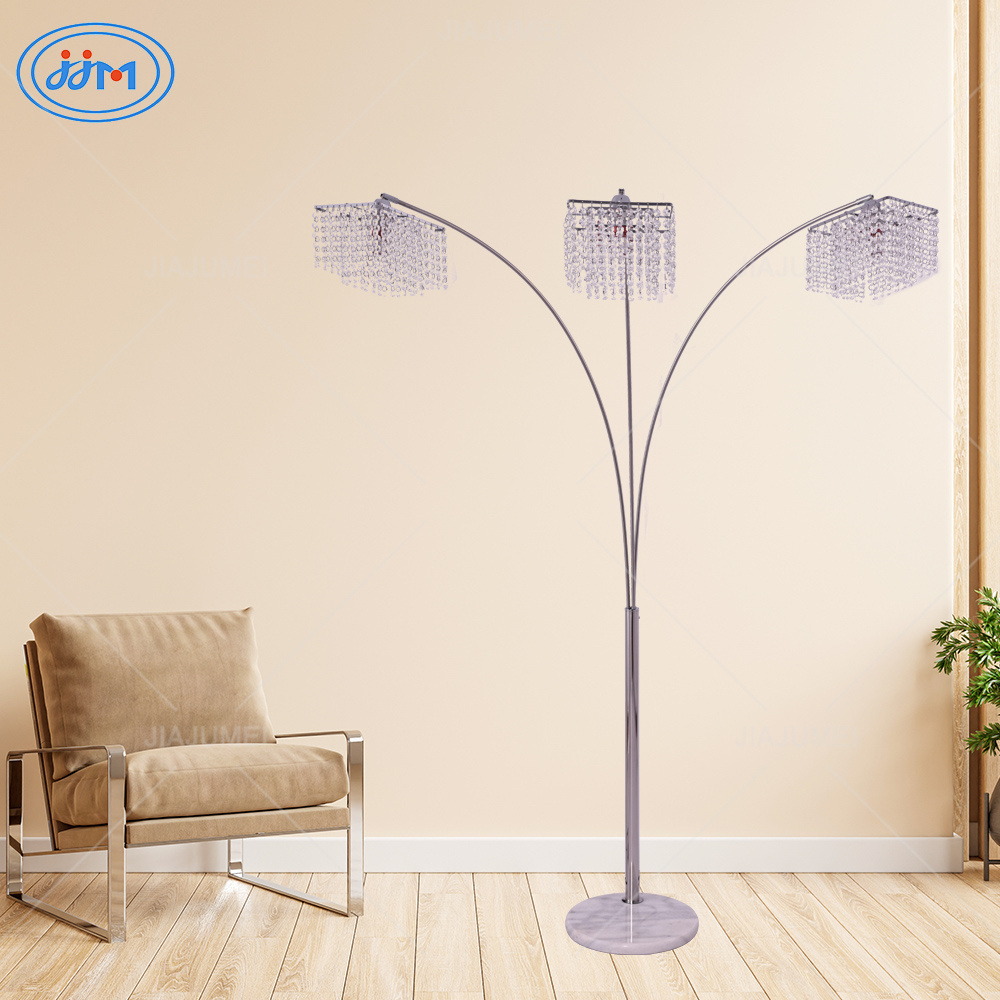 High-Quality Modern Stainless Steel Marble Crystal Floor Lamp Modern Floor Lamp