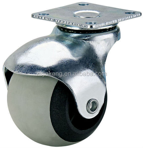 Rubber spherical wheel style caster