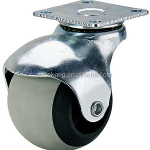 Rubber spherical wheel style caster