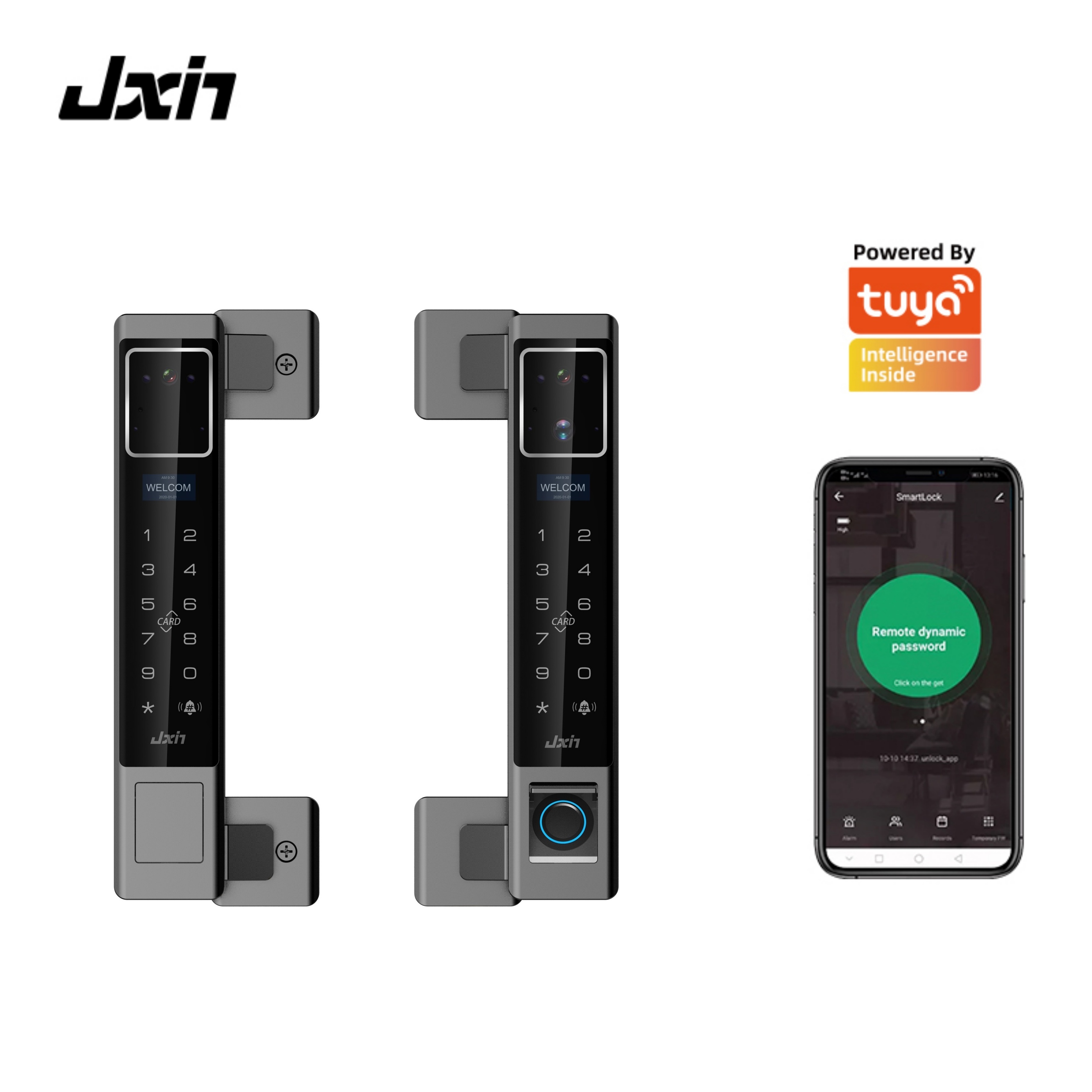 Sliding Door Lock Waterproof Touch Combination Lock Fingerprint Digital APP Remote Control 3D Face Recognition Smart Door Lock