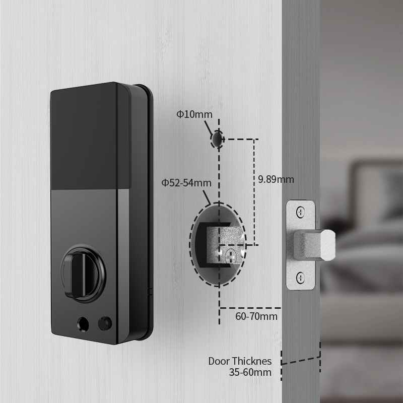 Digital Alarm Fingerprint Pad Lock/Smart Biometric Fingerprint Padlock One Time Password Security Cerradura Inteligente Lock