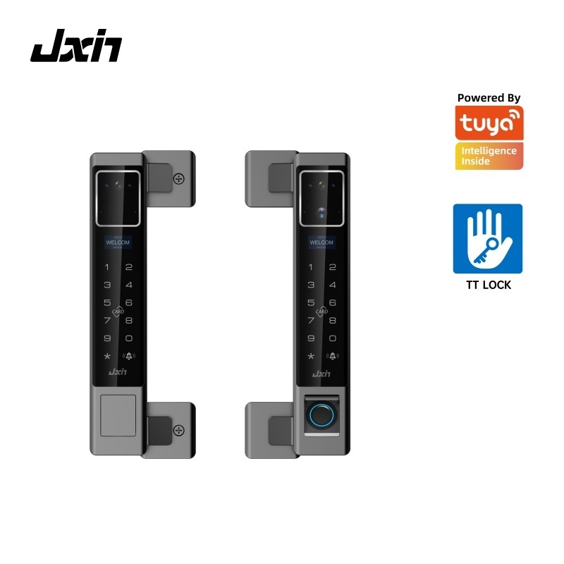 Sliding Door Lock Waterproof Touch Combination Lock Fingerprint Digital APP Remote Control 3D Face Recognition Smart Door Lock