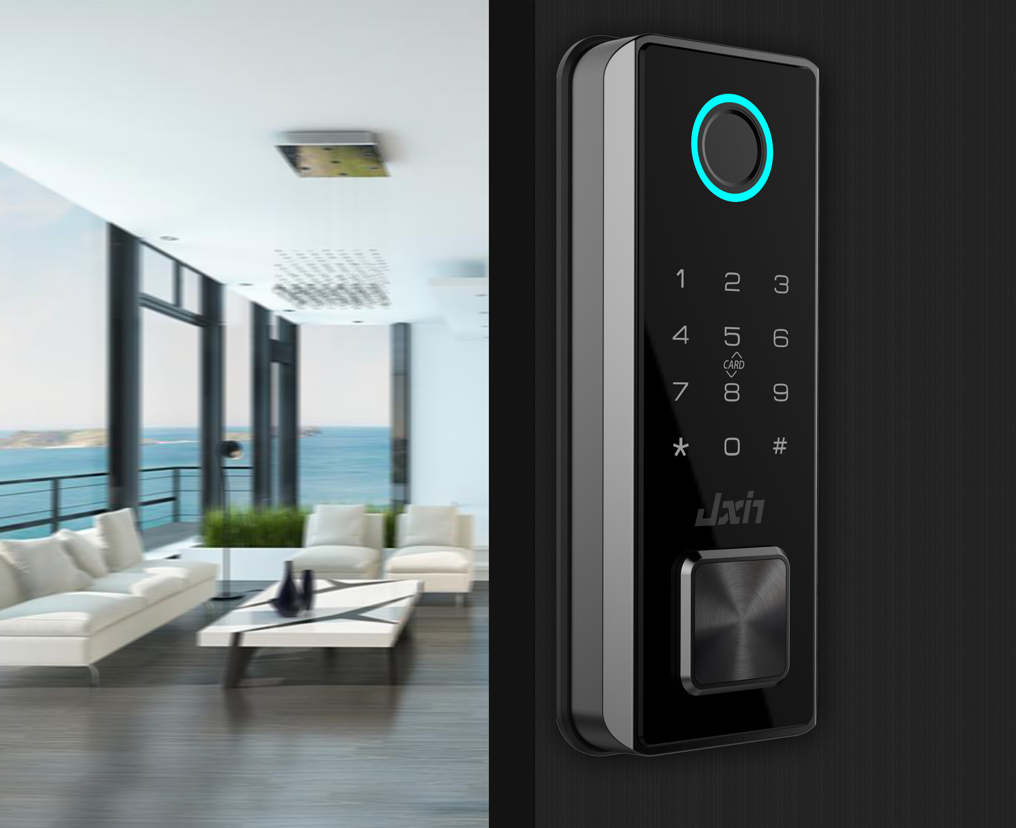 Entrance Outdoor Smart Deadbolt Keypad Digital Lock without Handle Tuya APP TTLOCK With Alexa Google Home