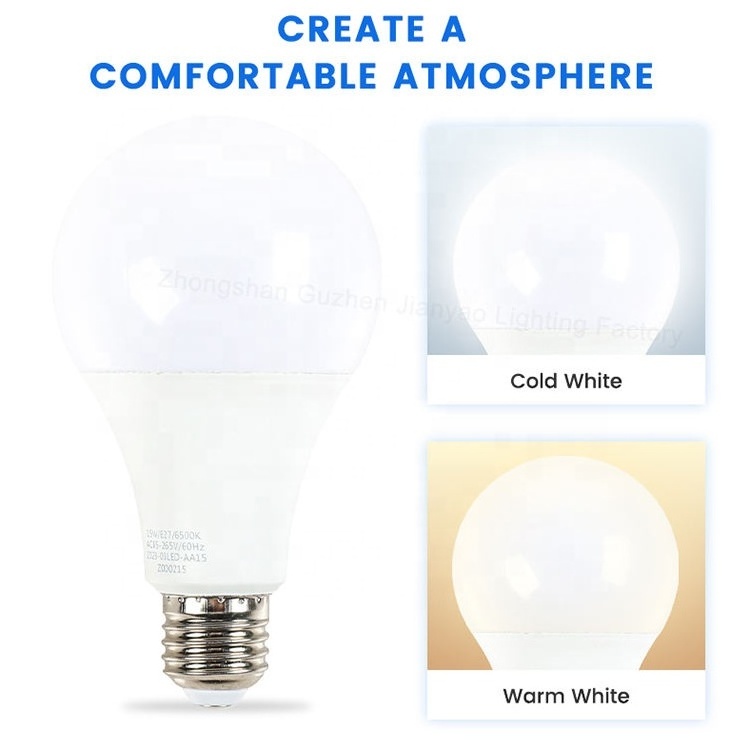 White Residential Led Bulb Lamps 3W 5W 7W 9W 12W 15W 18W 25W E27 B22 Bulb Light Raw Material Led Bulb