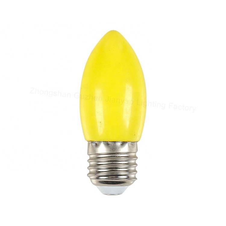 Wholesale Outdoor&Indoor Led Light Bulb Candle Shape Light Colorful Bulbs