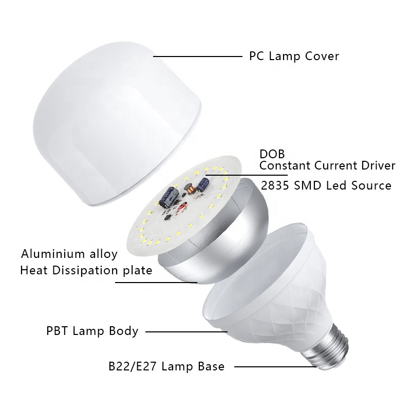 Wholesalers skd oem led bulb kit Assembly elliptical T shape led E27 Bulb light Constant Current 2835 SMD B22 led lights bulbs