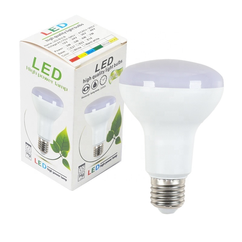 Mushroom LED High Lumen Lamp Lighting R50 R63 R80 PBT 5W9W15W 2700K 4500K 6400K E14 E27 Reflector LED Bulb For indoor