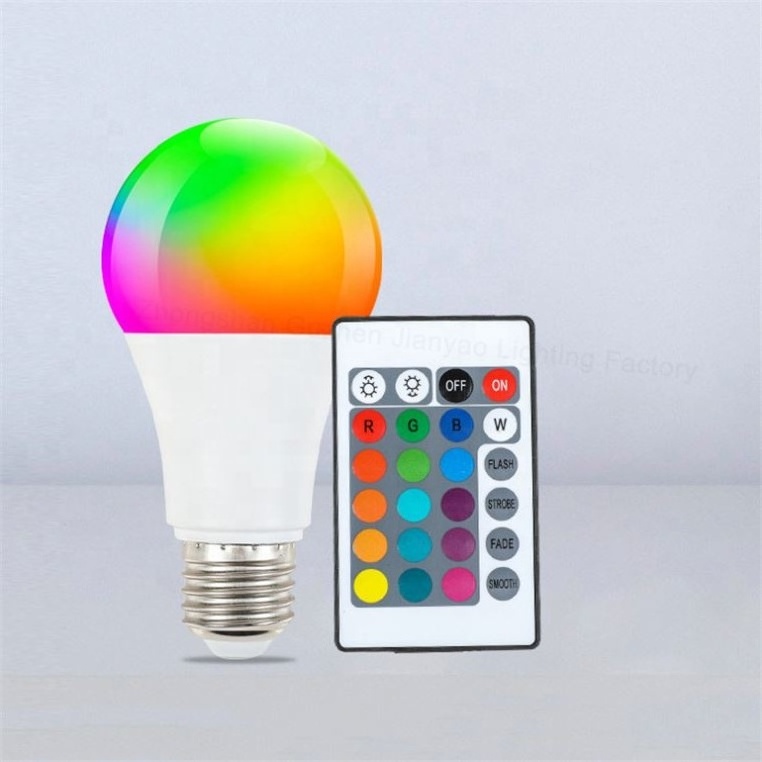 RGB Colored Bulb Chroma E27 B22 Factory Direct Price Remote Control Manufacturer Light bulb led Lamp Energy Saving High Quality