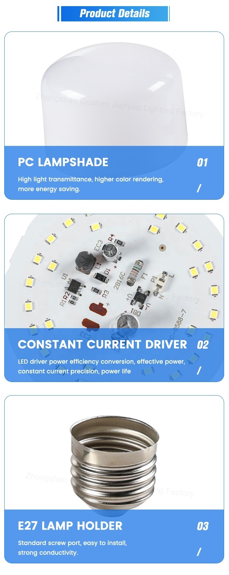 Cheap Price Led T Bulb T-shaped High Watt bulbs led 5w/10w/15w/20w/30W/40W/50W E27 B22 Hot sale T-shaped Factory Price High SKD