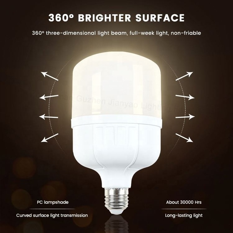 Hot Sell High Efficiency 5W 10W 15W 20W 30W 40W 50W 60W E27 B22 Light 2 Year Warranty Economic Replacement Led Bulb