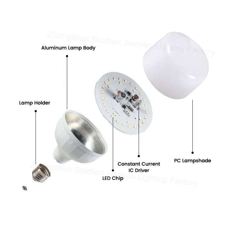 Wholesale Residential Lampada Led Bulb Lamps Focus 5W 10W 15W 20W 30W 40W 50W 60W E27 B22 Bulb Light Raw Material Skd Led Bulb