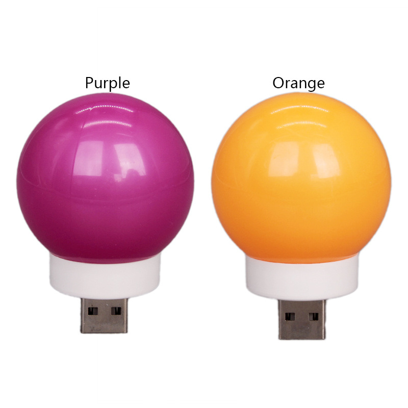 LED Creative Night Light Portable Mini USB Small Round Bulb G45 Small Gift Colorful Atmosphere Light Wholesale