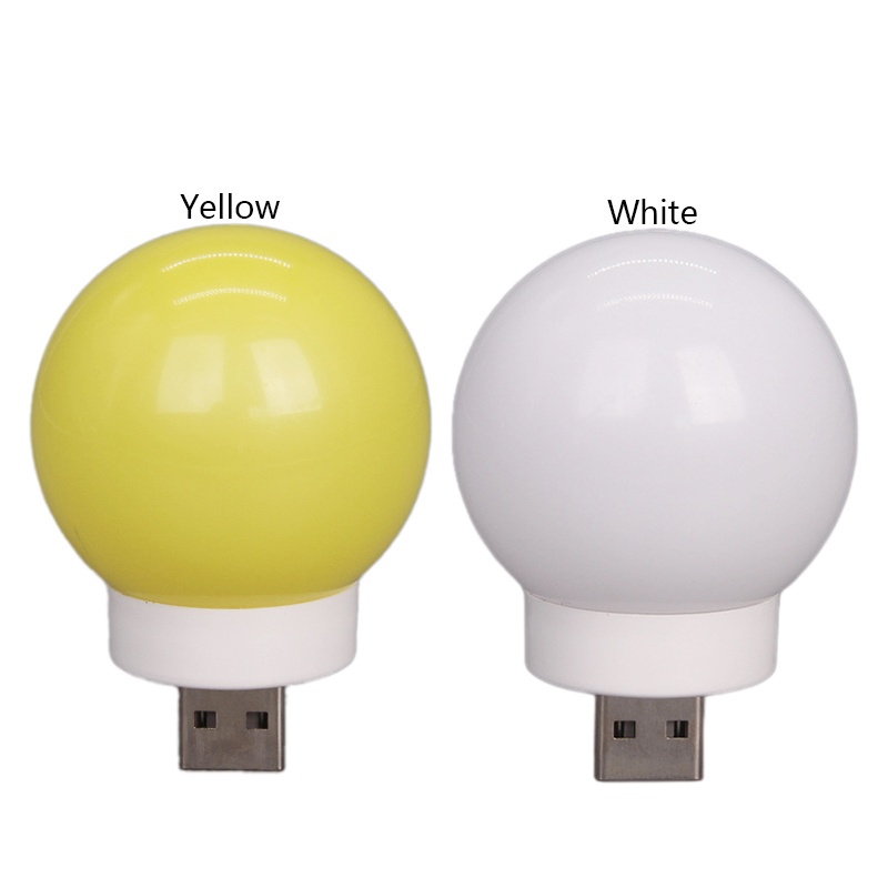 LED Creative Night Light Portable Mini USB Small Round Bulb G45 Small Gift Colorful Atmosphere Light Wholesale