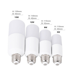 Led Light Bulb Stick 5 watt 9watt 12wtt 15watt Plc G24 E27 Led Bulb  T Shape Led Bulb Oem 90 80 Net for DOB