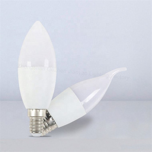 Led Candle Light E27 B22 3W 5W 7W Led Candle Bulb Aluminum Led Candle Lamp Bulb