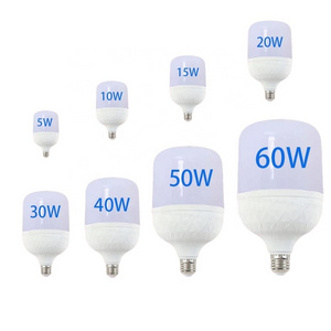 Manufacturer Wholesale T Shape 5W 10W  20W 30W 40W 50W 60W High Brightness High Quality E27 Factory Price LED Bulb Indoor Lamp