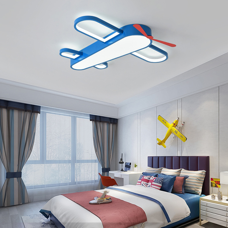 Boy airplane nordic decoration home kids bedroom decor led lamps ceiling lights for living room fall ceiling led lights