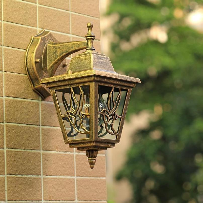 LED Garden Wall Light Outdoor Lighting Wall Lamps Exterior Sconces E27 Bulb Yard Street Waterproof Lamp Outside Patio Bronze 95