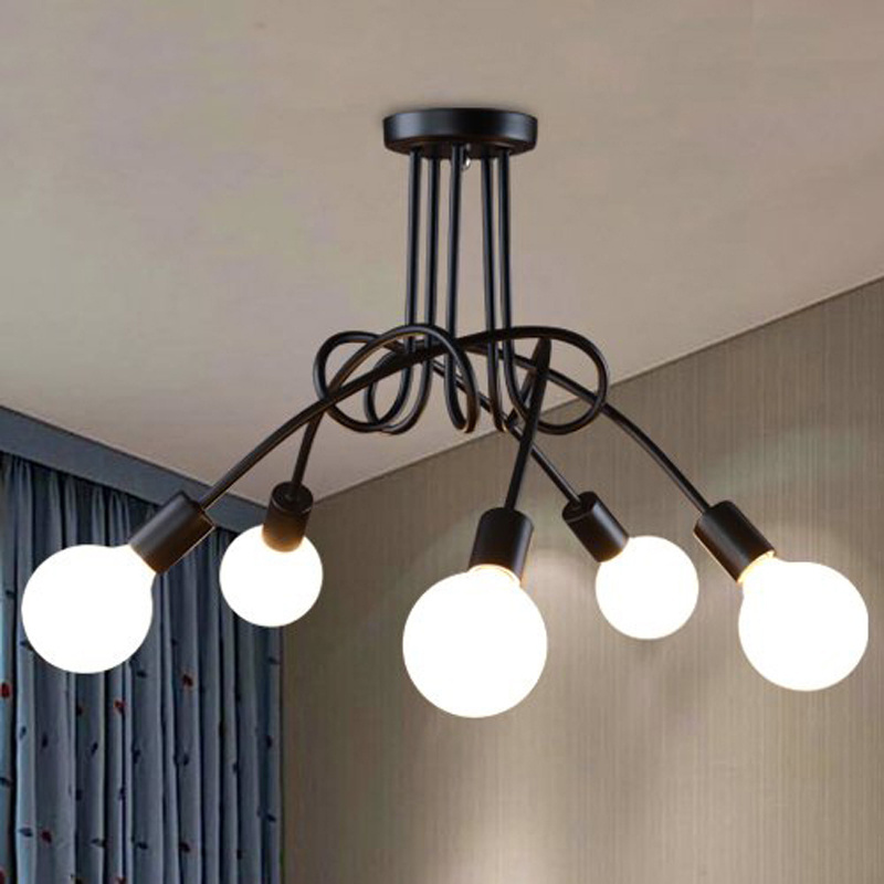 Hot Sale Fashion Design of Kids Room chandelier Nordic Dome Light 3/5 heads Ceiling chandelier lamp