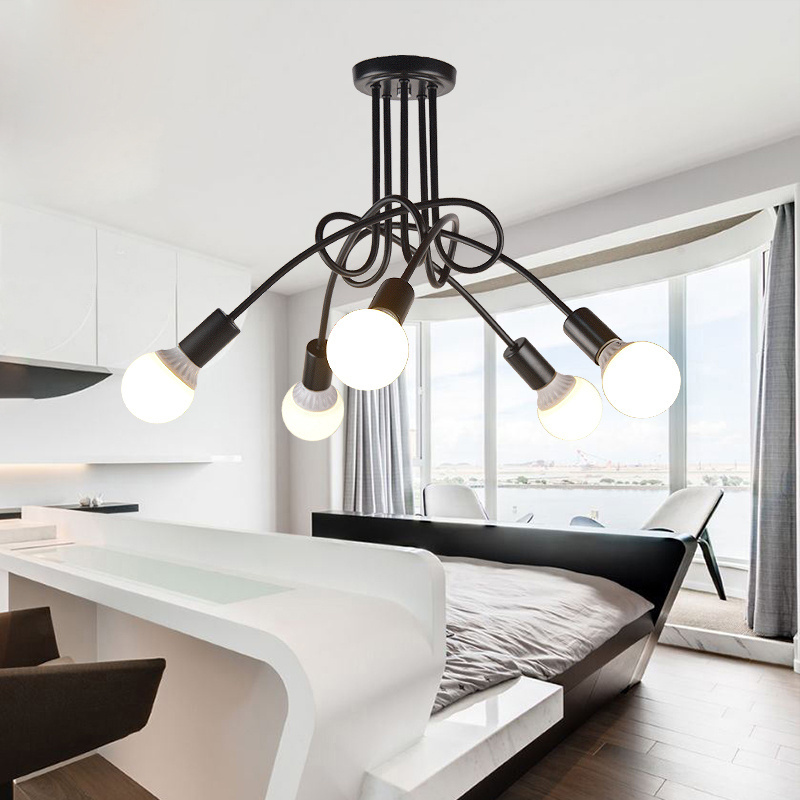 Hot Sale Fashion Design of Kids Room chandelier Nordic Dome Light 3/5 heads Ceiling chandelier lamp