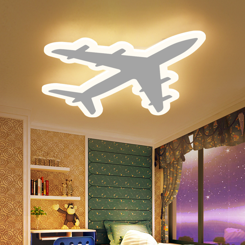 DIY Acrylic Airplane LED Ceiling Light  Modern Kids Bedroom Ceiling lamp  decorative home indoor lighting