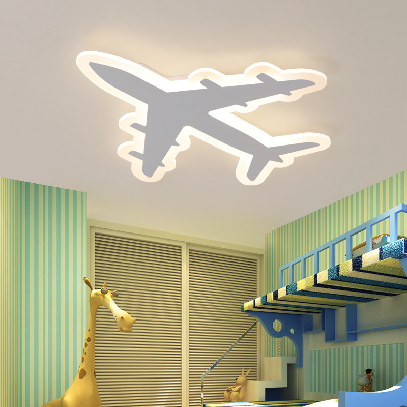 DIY Acrylic Airplane LED Ceiling Light  Modern Kids Bedroom Ceiling lamp  decorative home indoor lighting