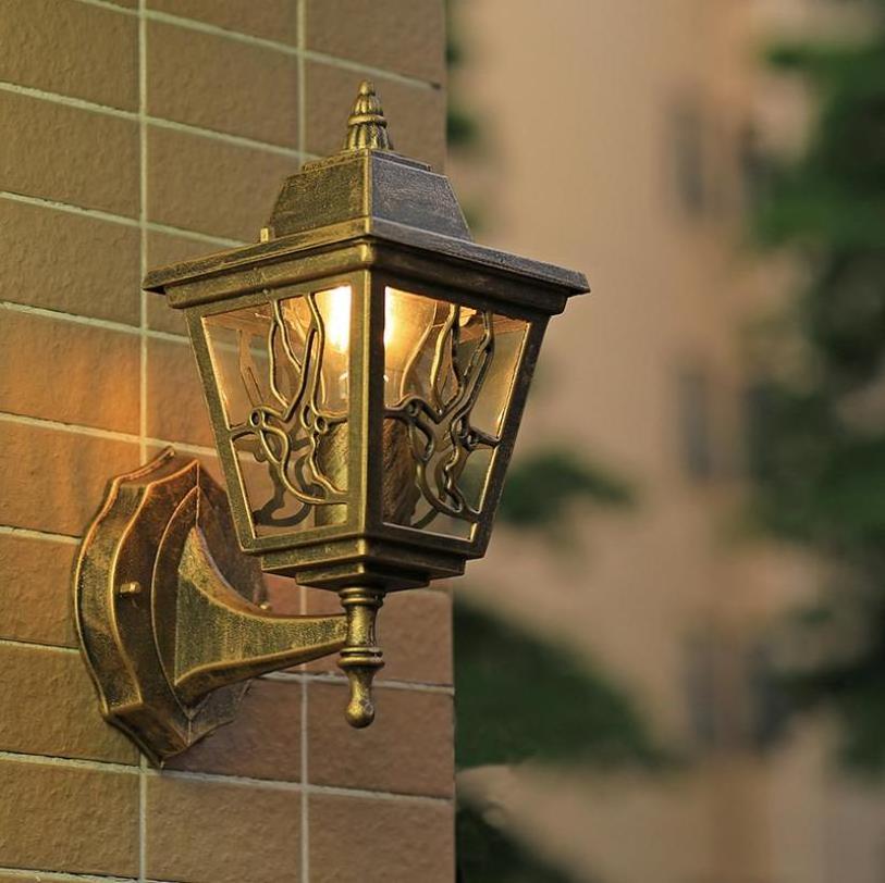 LED Garden Wall Light Outdoor Lighting Wall Lamps Exterior Sconces E27 Bulb Yard Street Waterproof Lamp Outside Patio Bronze 95