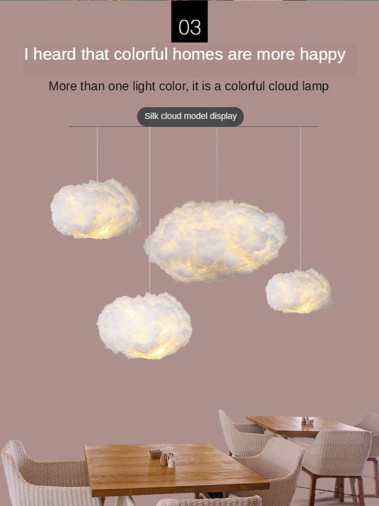 Led chandelier lighting living room bedroom children's room decoration cloud chandelier chinese chandeliers