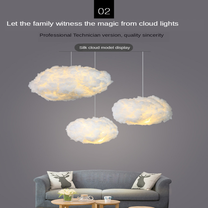 Led chandelier lighting living room bedroom children's room decoration cloud chandelier chinese chandeliers