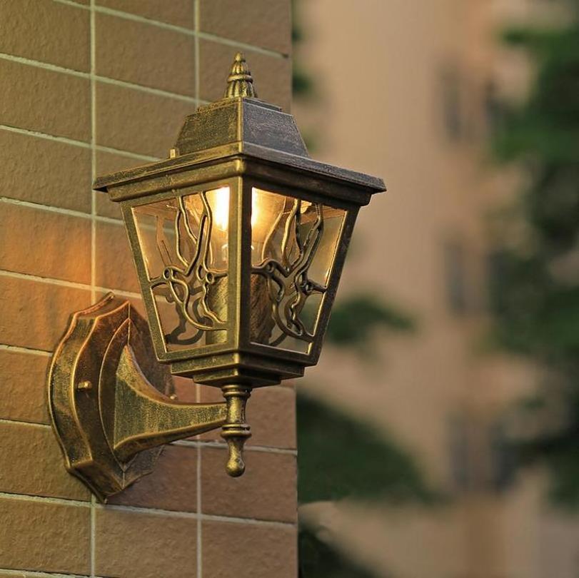 LED Garden Wall Light Outdoor Lighting Wall Lamps Exterior Sconces E27 Bulb Yard Street Waterproof Lamp Outside Patio Bronze 95