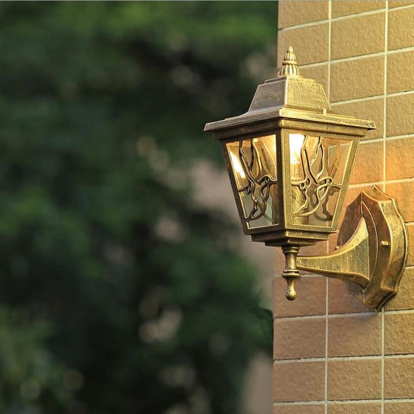 LED Garden Wall Light Outdoor Lighting Wall Lamps Exterior Sconces E27 Bulb Yard Street Waterproof Lamp Outside Patio Bronze 95