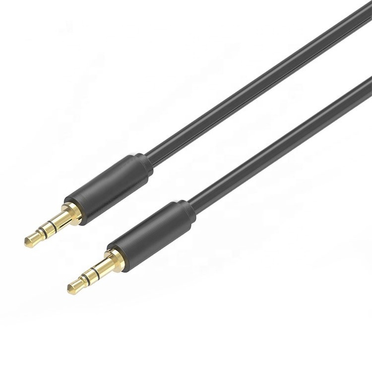 High Quality Male to Male Car Speaker Cable 3.5mm Stereo Jack Aux Audio Cable for Headphone Microphone