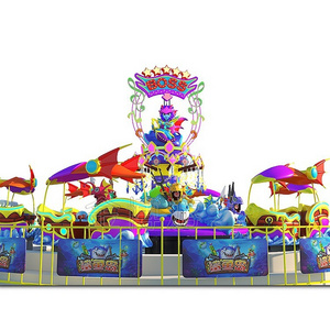 Play shooting crazy water amusement theme park equipment playground game mini carousel self control ship toy electric rides play