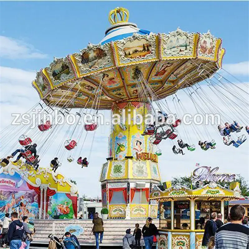 Flying chair for kids amusement park ride magic playground simple swing rides trailer amusement park portable swing flying chair